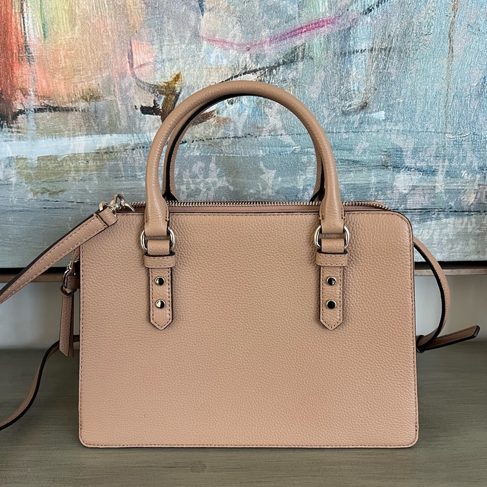 NEW Kate Spade Lise Mulberry Street Leather Crossbody Bag in Light Fawn (Beige) - Picture 5 of 7